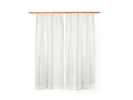Fertigvorhang AURORA, weiß, Fahnenbordüre, 140 x 240 cm