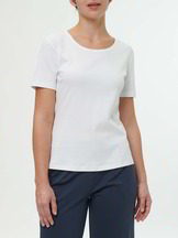 T-Shirt aus Bio-Baumwolle, weiss