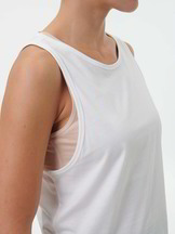 Top aus Bio Baumwolle, weiss