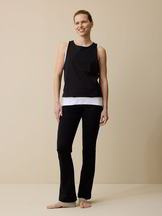 Top aus Bio Baumwolle, schwarz