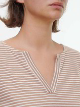 Langarmshirt aus Bio Leinen/Baumwolle, nougat/offwhite ringel