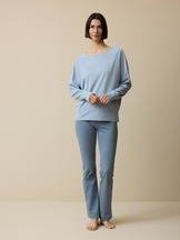 Langarmshirt aus Bio Baumwolle, kornblume