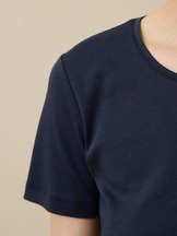 T-Shirt aus Bio-Baumwolle, mitternachtsblau