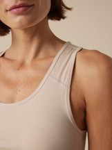 Yoga Bra aus Bio Baumwolle, camelie