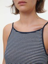 Top aus Bio Leinen/Baumwolle, navy/offwhite ringel