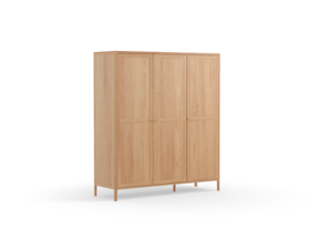  Kleiderschrank Tenso, 3-türig, Holz, Buche