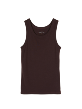 Top aus Bio Wolle, aubergine