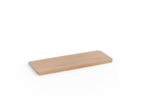 Regal Quintum Fachbrett, Nut unten, V1, Buche