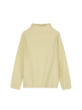 Sweatshirt aus Bio-Baumwolle, pastellgelb