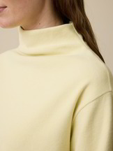 Sweatshirt aus Bio-Baumwolle, pastellgelb