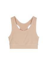 Yoga Bra aus Bio Baumwolle, camelie