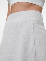 Rock aus Bio Baumwolle, grau melange