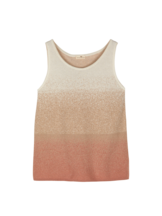 Stricktop aus Bio-Baumwolle und Leinen, strick degradé