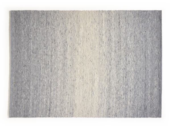Wollteppich Mael, GOTS, Blaugrau