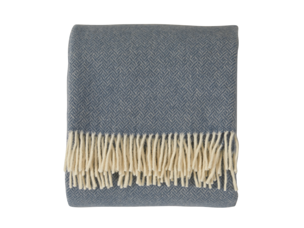 Wohndecke Selma, taubenblau