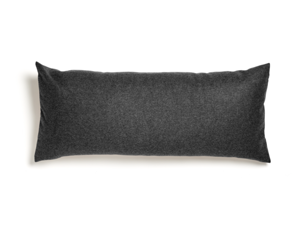 Sofakissen, Wollstoff Stavang Schiefer