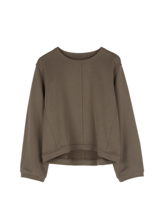 Sweatshirt aus Bio-Baumwolle, walnuss