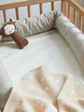 Baby- & Kinderschlafschlange + Überzug Pünktchen