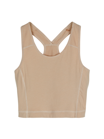 Yogatop aus Bio Baumwolle, camelie