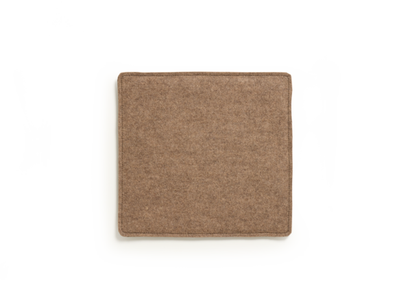 Esempio Sitzauflage aus Filz, inkl. Gitterstoppmatte, Filz Haselnuss