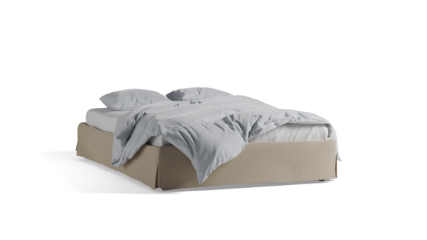 Bett Jukai Pur ohne Betthaupt mit Bettrahmenhousse inkl. integriertem Lattenrost