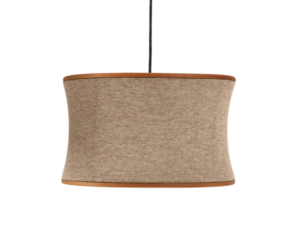 Hängeleuchte Malla, Strick Sand, Buche