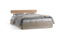 Bett Jukai Pur mit Betthaupt und Bettrahmenhousse inkl. integriertem Lattenrost