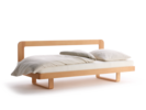 Schlafsofa Antilo inkl. Matratze, inkl. 2 Kissen, Wollstoff Tano Natur, Buche