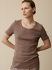 Schlafshirt Kurzarm aus Bio-Baumwolle, 25 mauve