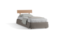 Bett Jukai Pur mit Betthaupt und Bettrahmenhousse