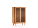 Schrank Tonda 2-türig, Glas, Buche