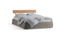 Bett Jukai Pur mit Betthaupt und mit Bettrahmenhousse