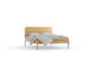 Bett Tenso mit Holzbetthaupt, Eiche