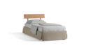 Bett Jukai Pur mit Betthaupt und Bettrahmenhousse