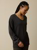 Sweater aus Bio Wolle, kohle