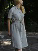 Kleid aus Bio-Baumwolle und Leinen, 80 navy/offwhite streif, GOTS