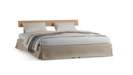 Bett Jukai Pur mit Betthaupt und Bettrahmenhousse inkl. integriertem Lattenrost