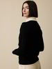 Pullover aus Bio-Wolle, schwarz