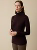 Rollkragenshirt aus Bio Wolle, 08 aubergine