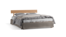 Bett Jukai Pur mit Betthaupt und Bettrahmenhousse inkl. integriertem Lattenrost