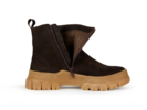 Stiefelette aus Bio Leder, mokka