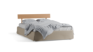 Bett Jukai Pur mit Betthaupt und mit Bettrahmenhousse