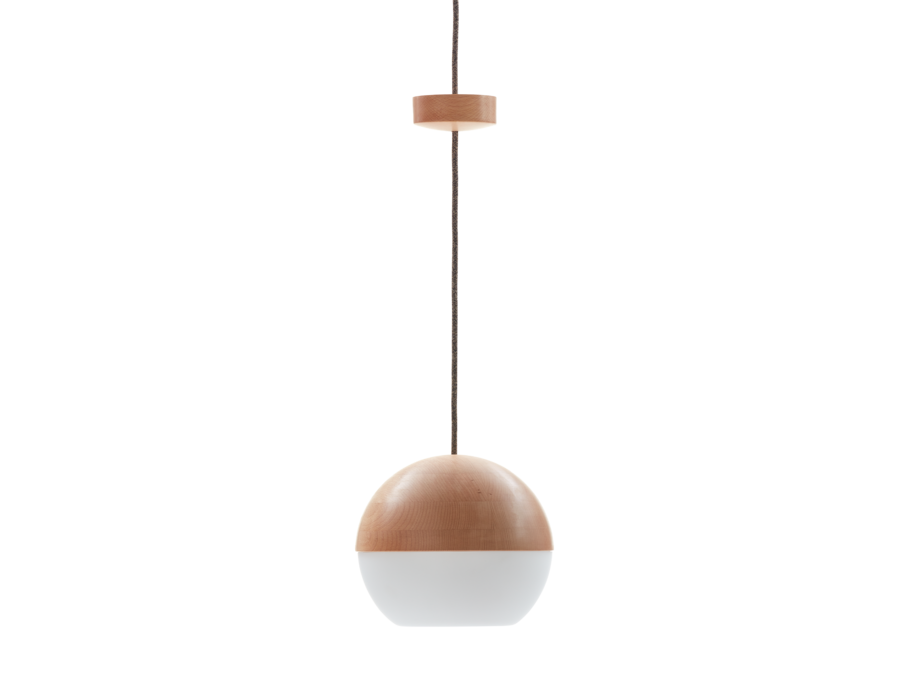 Hängeleuchte Avo inkl. Leuchtmittel, Ø 23 cm, Buche