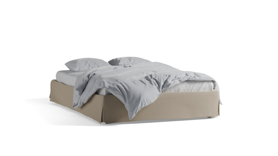 Bett Jukai Pur ohne Betthaupt mit Bettrahmenhousse inkl. integriertem Lattenrost