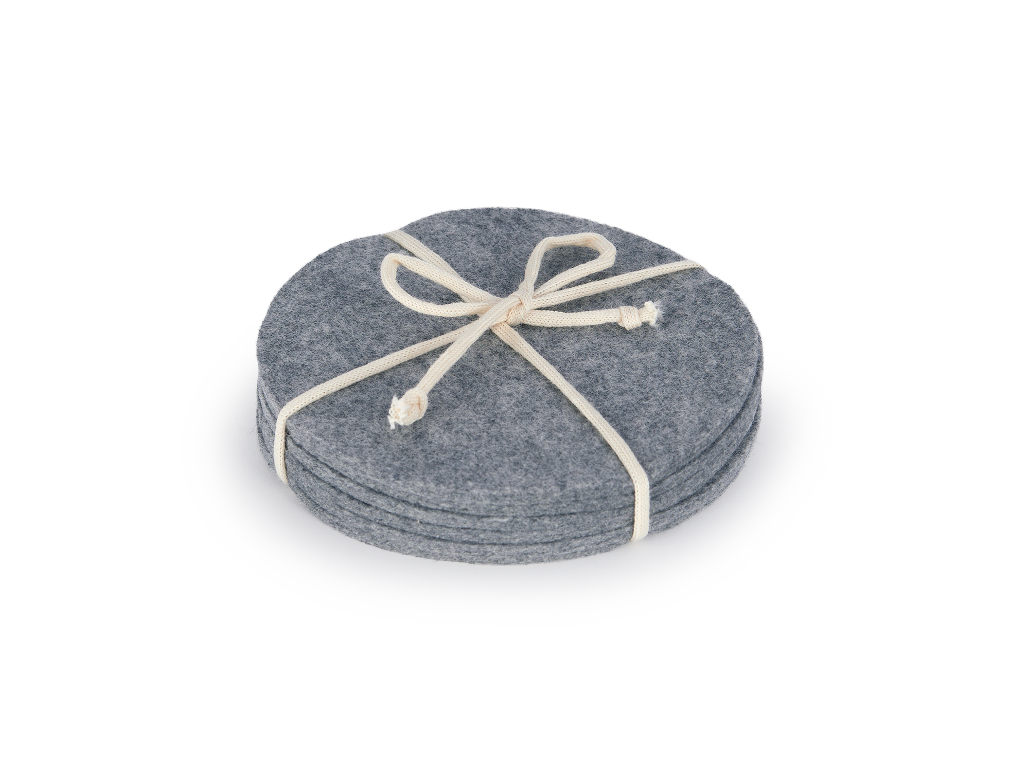 6er-Set Untersetzer aus Filz, grau 6er-Set Untersetzer aus Filz, grau