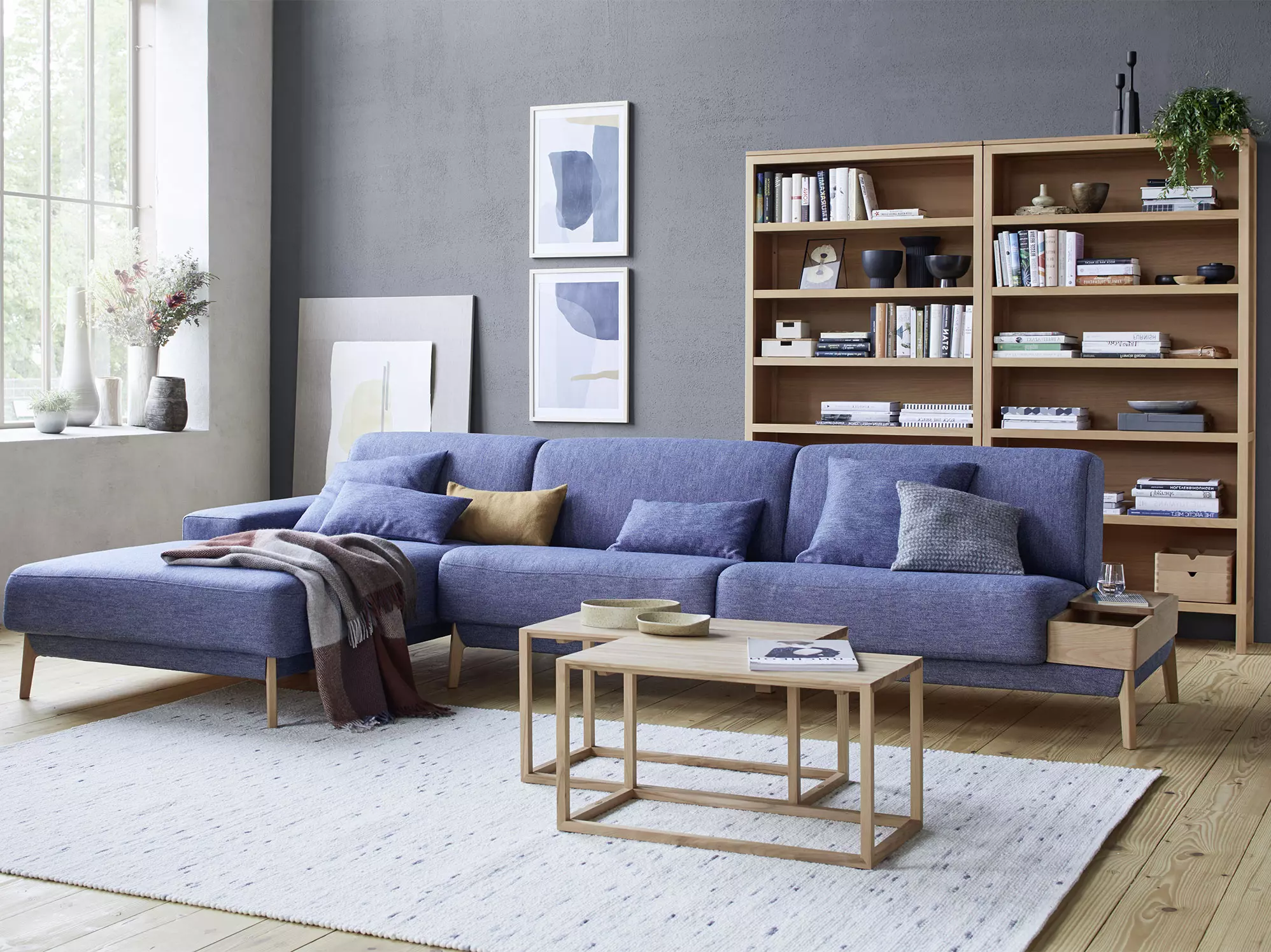 Lounge-Sofa Alani, Breite 340 cm | Grüne Erde